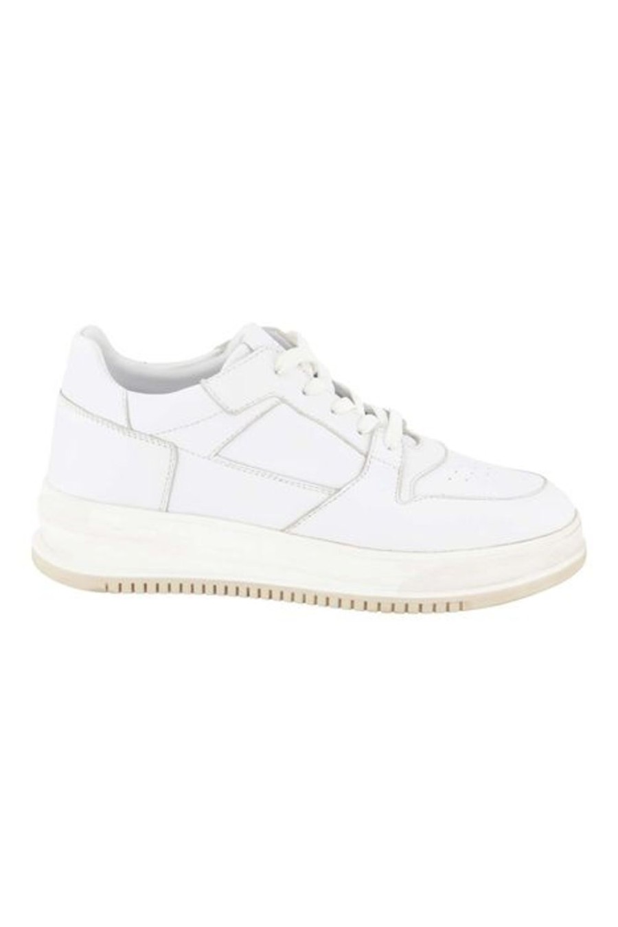 Schoenen Zusss Zusss Leren Sneaker Wit Upholste